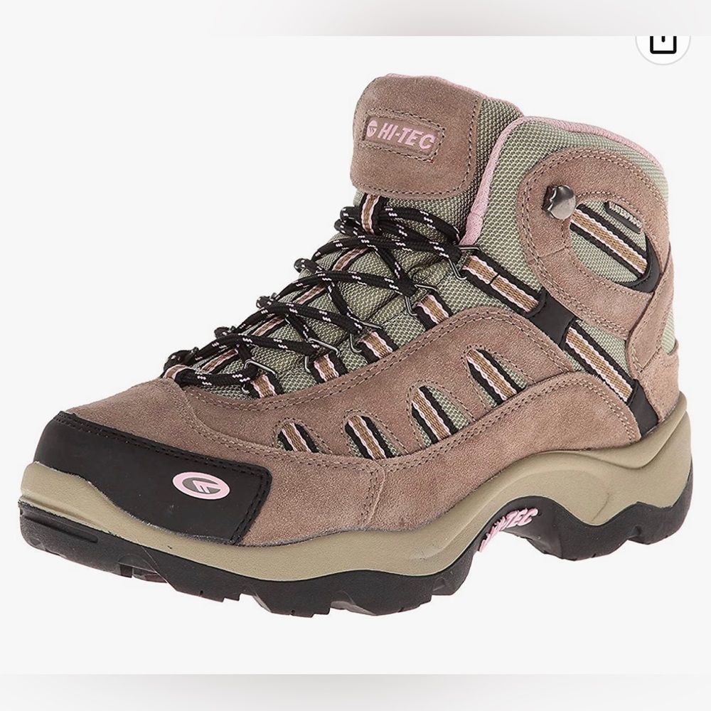 Hi-Tec Women's Taupe/ Blush Bandera Mid-Rise Waterproof Hiking Boot Sz 10